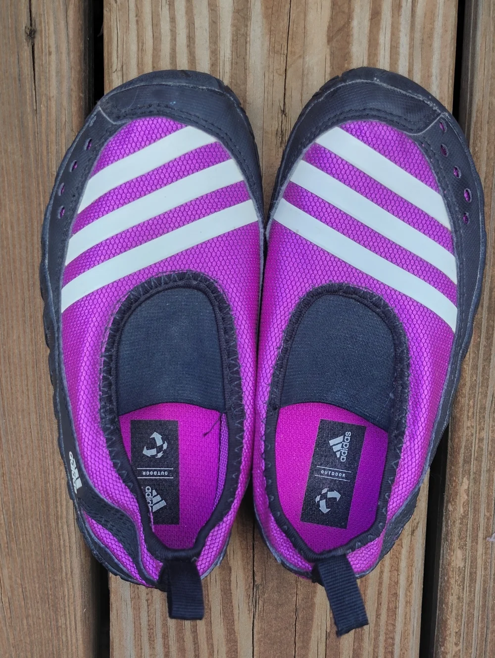 Adidas Magenta Terrex JawPaw K Childrens Slip-On Water Shoes Size 11 Kids